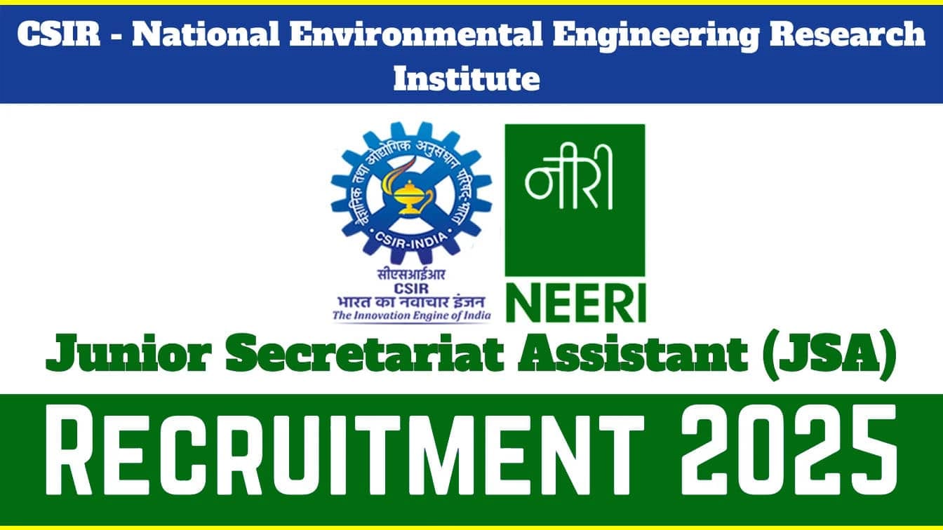 NEERI Recruitment 2025