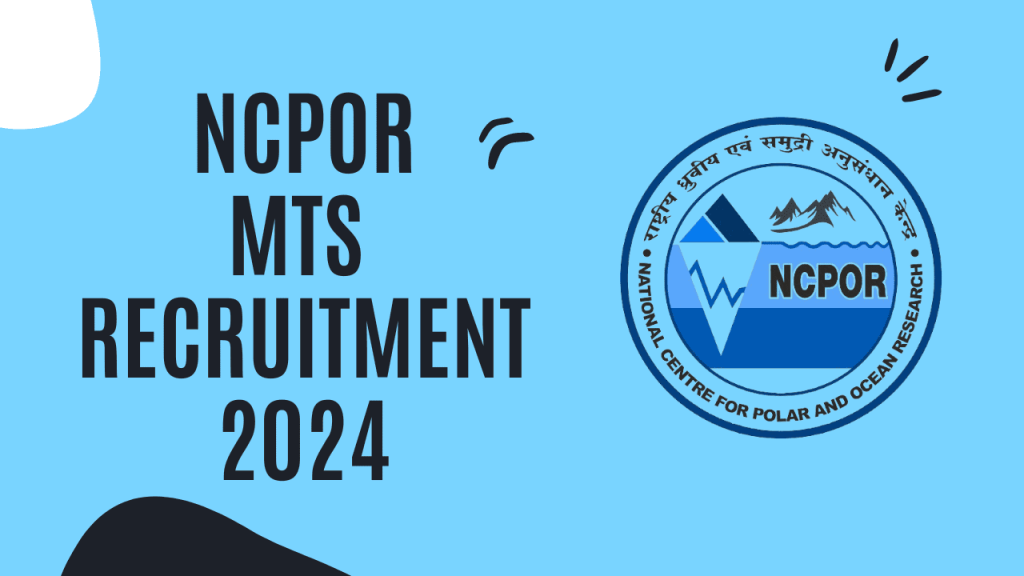 NCPOR Recruitment 2025