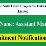 Stree Nidhi Credit Cooperative Federation AP Recruitment